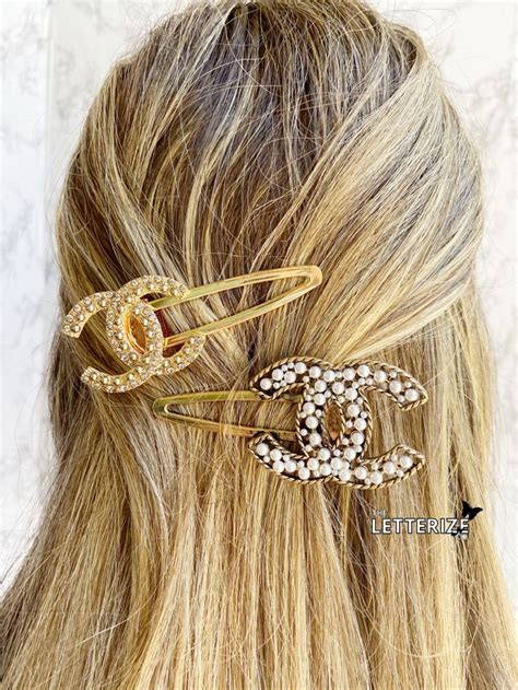 fake chanel hair clip|chanel hair clip vintage.